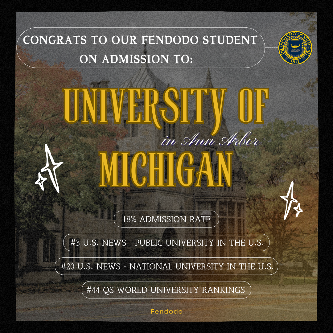 2026 分多多學員錄取UMich 喜訊